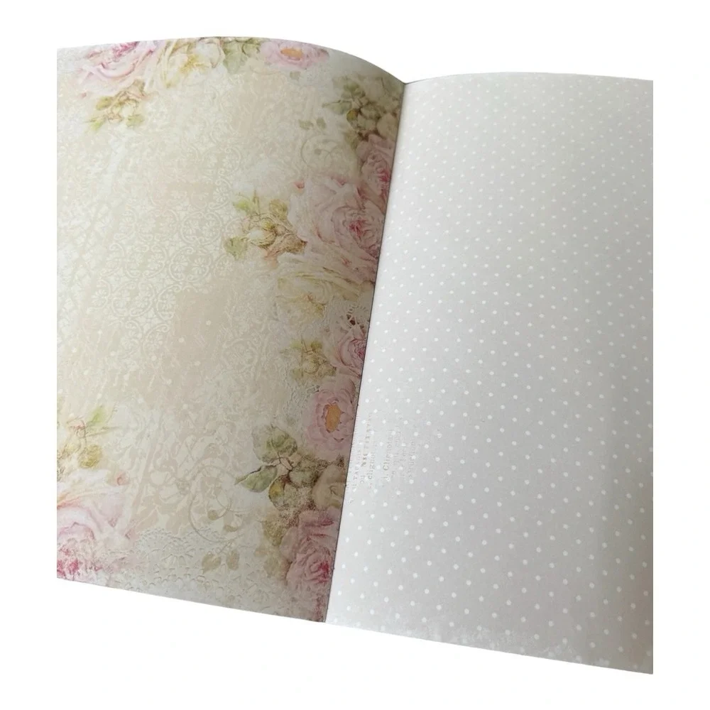 L Craft & You My Wedding 12x12 Scrapbook Paper Pad 12 Sheets Floral Cardstock